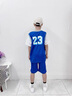 G.DUCKKIDS童装男童篮球服套装2024新款儿童夏装两件套夏季大童运动速干衣服 23号蓝色 150码建议身高140-150年龄11-12 实拍图