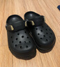 卡骆驰经典特林洞洞鞋男女同款拖鞋耐磨休闲鞋|206340 黑色-001 44 (280mm) 实拍图