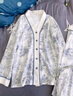 婧麒（JOYNCLEON）月子服春夏纯棉孕妇可哺乳睡衣产前产后透气舒适 蓝XL Jyz154235 实拍图