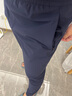 斐乐（FILA）男针织长裤夏季凉感裤冰丝高弹力休闲直口运动裤子男 RD宝蓝-NV 2XL 实拍图