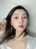翠奢缘高端品牌麦穗流苏耳环女高级感气质耳坠情人节生日礼物送女友老婆 白金色 实拍图