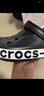 卡骆驰crocs洞洞鞋贝雅卡骆班轻便耐磨一脚蹬休闲鞋|205089 石板灰/青柠绿-0GX 41 /42(260mm) 实拍图