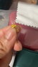 周大福 蝴蝶结黄金耳钉耳饰(工费220)约1.4g EOF286 实拍图