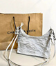 CHARLES&KEITH褶皱油蜡皮手提单肩腋下包女生日礼物CK2-40271360 Grey灰色 M 实拍图