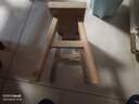 实木凳子多用途小板凳成人凳子坐具高脚凳加高小凳子跳舞凳钓鱼凳 原木色加高加厚一个（30*15.5*30 实拍图