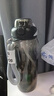 恩尔美（nRMEi）运动水杯超大容量男tritan高颜值夏季耐高温学生泡茶饮用水壶杯子 【进口tritan+茶仓】黑色1000ml 实拍图