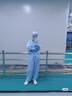 青霄 防静电防尘服分体无尘 蓝色XXL 净化洁净喷漆防护工作服 实拍图