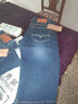 摩誉【2条装】牛仔短裤男夏季薄款六分中裤男士弹力直筒宽松沙滩马裤 013深蓝+009深蓝 2条 2条 30（2尺3适合115-125斤） 实拍图