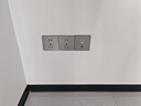 普联（TP-LINK）无线AP面板AX1500双频千兆WiFi6路由器 可组全屋WiFi套装 银色薄款易展版 实拍图