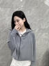 BRCZRO（法国）防晒衣女防晒服凉感披肩遮阳衣防紫外线皮肤衣休闲薄外套 【星空】远山灰 均码 【参考体重 80-140斤】 实拍图