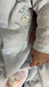 贝瑞加（Babyprints）新生儿连体衣婴儿纯棉衣服夏季初生宝宝薄款爬服A类哈衣 蓝59 实拍图