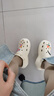 她享洞洞鞋女沙滩鞋凉拖鞋厚底增高外穿拖鞋 TF249 白色 39/40 实拍图