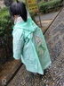 牧萌儿童雨衣男童女童全身防水中小学生学生上学雨披 绿公主 5XL 实拍图