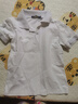 罗蒙男童短袖polo衫校服春夏新款T恤女童班服 白色短袖POLO衫 130 实拍图