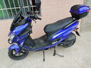坤豪吉浪剑齿虎全新踏板摩托车150cc燃油车男女式代步车  蓝色（汉达发动机）+护杠 实拍图