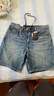 Levi's李维斯冰酷系列春夏新款男士凉感防晒宽松水洗牛仔短裤 中蓝色 34 实拍图