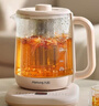 九阳（Joyoung）1.8L大容量养生壶煮茶器 316L不锈钢材质茶篮 800W大功率电水壶保温花茶壶烧水壶K18D-WY601(茶) 实拍图