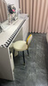 天兴隆凳子家用餐椅靠背椅轻奢梳妆凳软包方凳餐桌凳子高脚凳吧台椅胶凳 F2金背-灰白 实拍图
