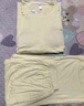 棉十三女士睡衣夏季薄款【莫代尔带胸垫】圆领短袖七分裤宽松家居服套装 实拍图