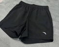 安踏速干|运动短裤女士夏季款冰丝凉感透气健身跑步训练瑜伽五分裤子 【速干-斜插口袋】黑色7505-1 2XL 实拍图