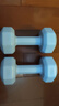 家用健身哑铃彩色女士锻炼健身器材多规格练臂肌瘦身瑜伽 蓝色3kg*2只 实拍图