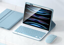 法普拉 适用苹果iPadpro11英寸蓝牙键盘保护套10.2英寸10代10.9寸air67平板9.7壳8/9代鼠标Pro13寸保护壳 【迷雾蓝+键盘+鼠标】笔槽款 2025款iPad11代(11英寸) 实拍图