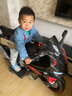 麦瑞米儿童电动摩托车宝宝男女小孩玩具车电瓶车可坐大人代步充电机车子 红色:厂家直销+终身质保 中配+12V7超威电池+硬座硬轮+后轮双驱+辅助轮 实拍图
