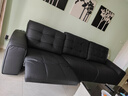 左右劳伦斯零靠墙电动功能沙发头层牛皮沙发 6067大三右电动 黑 实拍图
