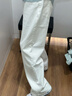 明星同款演唱会白色牛仔裤男cleanfit高级感直筒2026春夏休闲裤子 白色 K3391  2XL 建议 171-195斤 实拍图