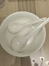 斯凯绨（Sky Top）大号汤勺陶瓷饭勺子餐勺骨瓷家用酒店餐具纯白亨利大调羹1件装 实拍图