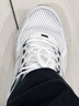 斯凯奇（Skechers）男鞋夏季2025新款软底网面鞋轻便透气跑步鞋减震休闲鞋运动鞋男  白色/海军蓝色-WNV 43 实拍图
