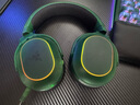 雷蛇（Razer）梭鱼X幻彩版  幻影绿 无线头戴式电竞游戏耳机耳麦 降噪麦克风 多平台兼容  适配三角洲行动 实拍图