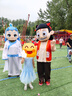 迪士尼（DISNEY）女童时尚亮片人鱼连衣裙子六一 儿童节 演出礼服夏HYZ24W020蓝130 实拍图