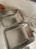 洛滑不锈钢方盆长方形份数盆饭店食堂托盘烤鱼自助快餐菜盆方盘 36cm×27cm×10cm【不带盖】8L 实拍图