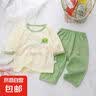 儿童睡衣家居服套装纯棉夏季新款男童空调服女童衣服夏款童装 J44 80 实拍图