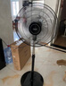 美的（Midea）【金属铝片】工业电风扇/飓风落地扇/空气通风金属扇/牛角扇/立式电风扇/大风力宿舍扇 FES45-20A 实拍图