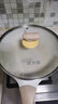 炊大皇（COOKER KING） 炒锅白色不粘锅网红大白锅平底炒菜锅少油烟易清洗电磁炉通用 【炒锅】超轻不粘 双导流口 28cm 实拍图