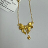 周六福黄金项链女蝴蝶结足金吊坠生日礼物计价A0612627约5.11g40+5cm 实拍图