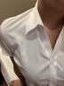 高绅风度短袖衬衫女士衬衣夏季商务修身职业正装白色免烫工装通勤工作服 方·领纯白色【到货快】 38 /XL码 实拍图