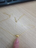 中国黄金（CHINA GOLD）黄金项链女士足金相思豆吊坠小金豆新年情人节礼物送女友老婆 【京速达】足金吊坠约0.2g*配银链 实拍图