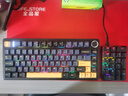 狼蛛（AULA）F75客制化机械键盘 无线三模蓝牙/2.4g/有线 gasket结构全键热插拔 75配列电竞游戏专用办公通用 雷霆黑  新月轴 实拍图