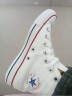 匡威（Converse）官方All Star经典帆布男女高帮休闲运动小白鞋101009 101009/白色 38 实拍图