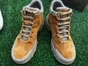 骆驼工装靴男秋季新款马丁靴子休闲厚底增高百搭高帮沙漠皮靴 G15W076052 沙漠黄 42 实拍图