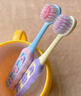 马博士儿童牙刷3-6岁-12岁换牙期婴儿口腔清洁宝宝训练软毛牙刷 洛克黄 实拍图