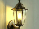 花园别墅   LED户外壁灯 过道阳台走廊单头欧式复古壁灯 防水室外墙壁灯 小号古铜色 实拍图