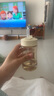 安配宽口直饮管学饮水杯盖 奶瓶配件 棕色 （适配贝亲第3代宽口奶瓶） 实拍图
