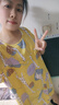 棉绸睡裙女夏薄款2025新款睡衣韩版甜美少女网红家居外穿裙子QM 黄底小鹿2301 均码 (90-140斤内穿) 实拍图