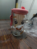 【京东物流】可爱大容量花茶杯卡通玻璃杯泡茶水杯便携双饮杯子 粉色 500ml 实拍图