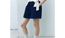 UR2025夏季新款女装休闲简约后松紧腰卷边短裤UYY650023 墨蓝 S 实拍图