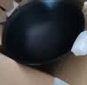 臻三环手工铸铁锅炒锅油炸锅煮面泡面锅无涂层双耳 圆底龟纹 圆底龟纹 46cm 实拍图